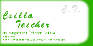 csilla teicher business card